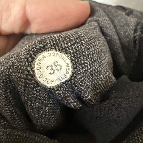 Lululemon Pants Mens 35x30 Gray ABC Classic Fit Tech Canvas Heathered Stretch - Picture 12 of 12